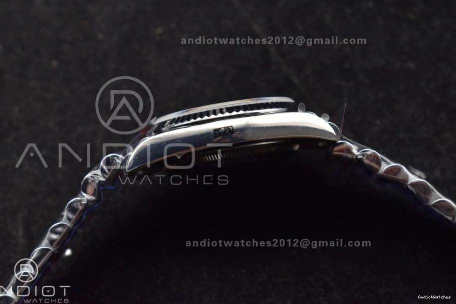 QF (Gain Best 904L V5 Edition Weight) DayDate vr3255 SS on Packable Steel President Dial Bracelet 36 Blue 672 0728